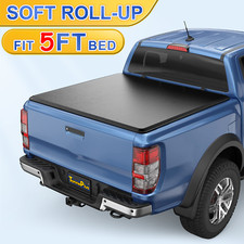 5ft 61 Bed Soft Roll-up Tonneau Cover For 2019-2025 Ford Ranger W Lamp Vinyl