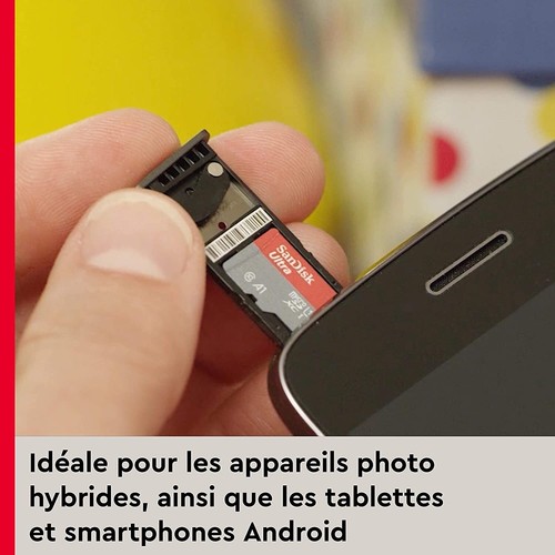 SanDisk Ultra MicroSDXC 64 Go Classe 10 Carte Mémoire A1 - Photo 2/3