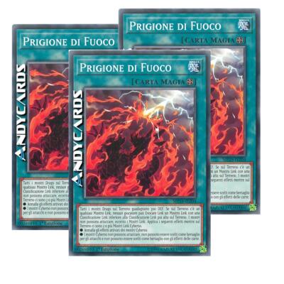 FEUERGEFÄNGNIS 3x   (Fire Prison)   Common   MP18 IT204   1Ed   Yugioh!
