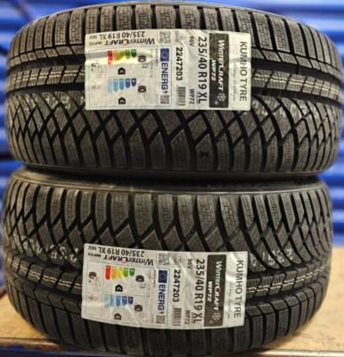 2X NEW KUMHO WP72 WINTER 235/40 ZR19 XL 96V SNOW/ICE/MUD 235 40 19 ...