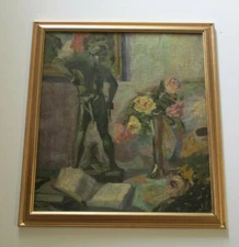 Gianni Cilfone  (1908 - 1992) ILLINOIS ARTIST ANTIQUE PAINTING IMPRESSIONISM 