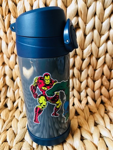 Pottery Barn Kids Medium Gray Marvel Water Bottle-SOLD OUT New Super Hero - Picture 2 of 4
