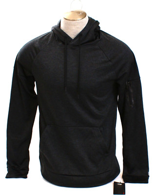 Layer 8 Men's M Heather Black Pullover Hoodie Hooded Sweatshirt