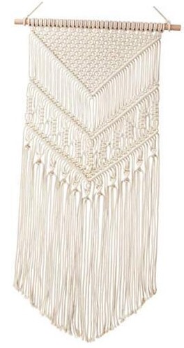  Macrame Wall Hanging Art Woven Boho Home Décor, Geometric Beautiful Wall Ivory