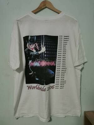 Madonna コンフェッションツアー2006 Tシャツ Madonna Confessions USA 2006 Tour Dates T-Shirt Original