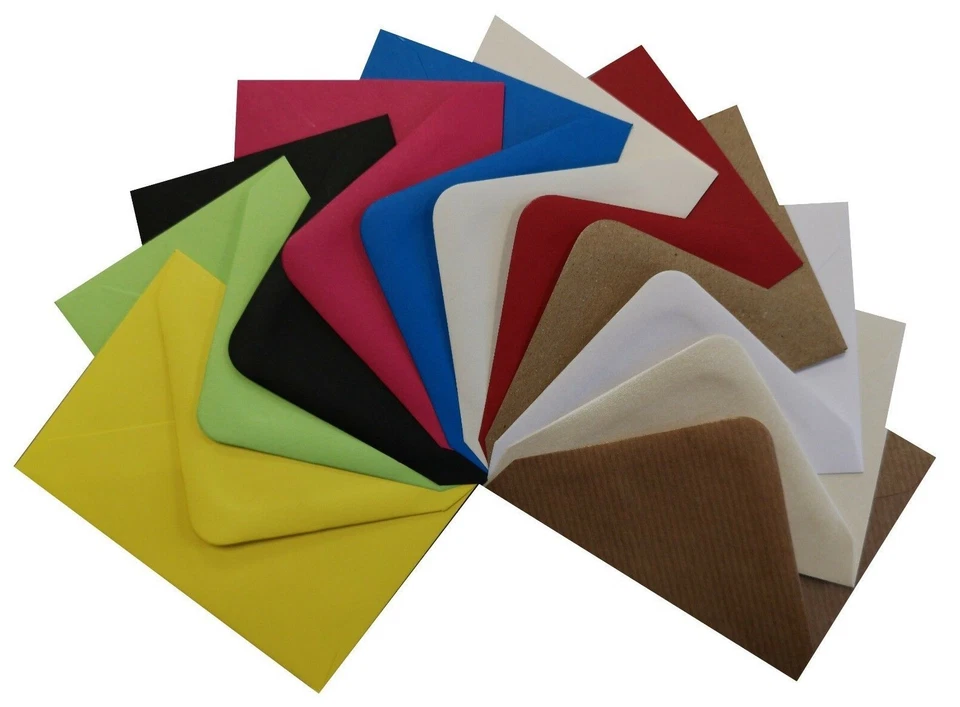 C7 (82x113mm) Coloured Envelopes for Crafts Greeting Cards Party Invitations