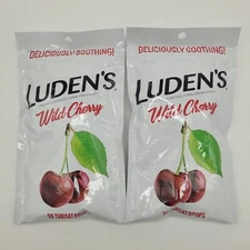 Luden's Wild Cherry Throat Drops 30 Cough Drops 2 Pack