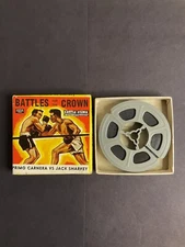 CASTLE FILMS #3029 BATTLES FOR THE CROWN 8mm VINTAGE FILM CARNERA VS.. SHARKEY