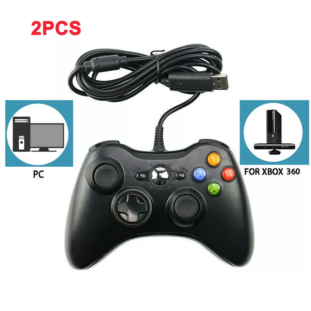 LUXMO Wired Xbox 360 Controller for Xbox 360 and Windows PC