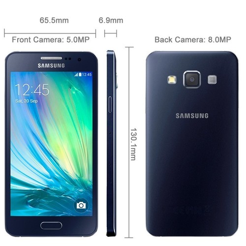Samsung Galaxy A3 4G Duos SM-A3000 8MP Dual SIM Android Phone Double LTE 4.5'' - Picture 2 of 17