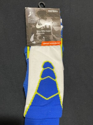 NIKE ELITE Vapor Football Crew Socks SX4598-134 L (white/blu
