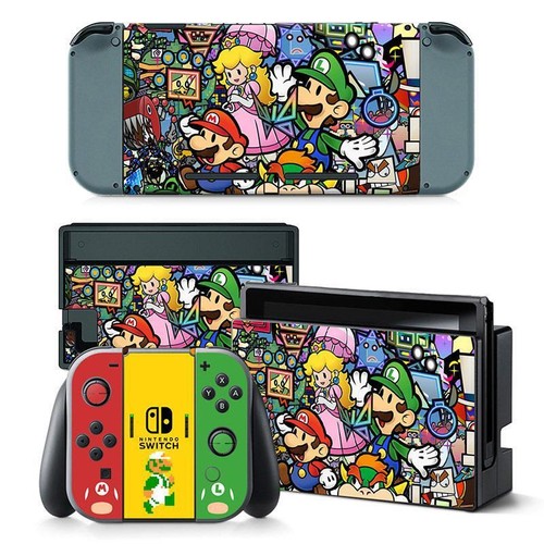 Film Skin Stickers Mario Film Decal Wraps For Nintendo Switch Soft Cartoon - Picture 19 of 40
