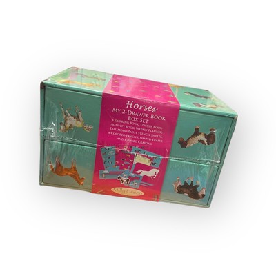 Milly Green - Horses - My 2-Drawer Book Box Set - NEW - Stickers Books Art Stuff