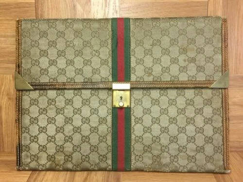 Soportes de identificación y documentos marrones de Gucci para hombre