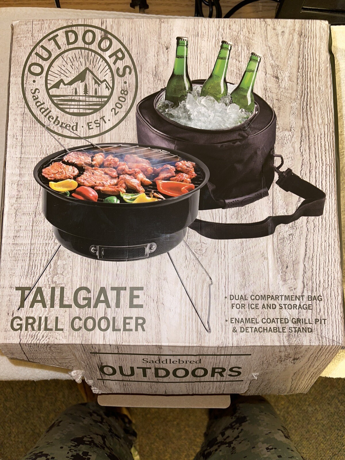tailgate cooler/grill