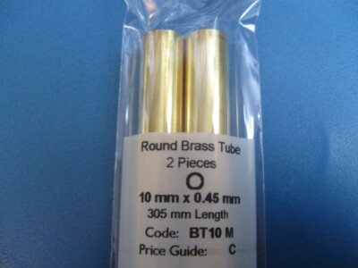 (11,97  /m), Albion Alloys, Messingrohr-Set, Ø 10 mm, BT10M