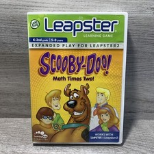 Leapster 1 2 SCOOBY-DOO! Math Times Two Learning Game Leap Frog 5-8 Years