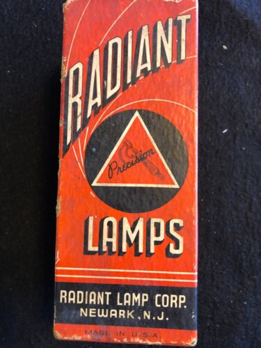 2 NOS Radiant Lamp Corp. 300w 115v Bulb T10 206-8 Fil Projection Burn Base Down - Picture 1 of 9