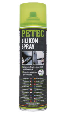 Petec 70850 Silikonspray Schmiermittel Trennspray Gummipflege Kunststoff  500ml