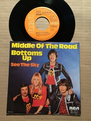MIDDLE OF THE ROAD - BOTTOMS UP / SEE THE SKY - 7''SINGLE - GERMANY 1972 (18)