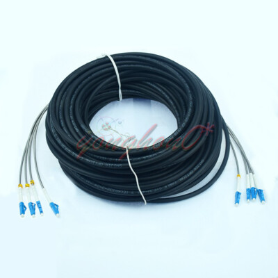 150M Field Outdoor LC-LC UPC 4 Strand 9/125Single Mode Fiber Patch Cord