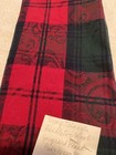 Scarf Triangle Pendleton Wool Jacquard Red Blue Green Plaid 1/2 X 1 1/2 Triangle — photo 1
