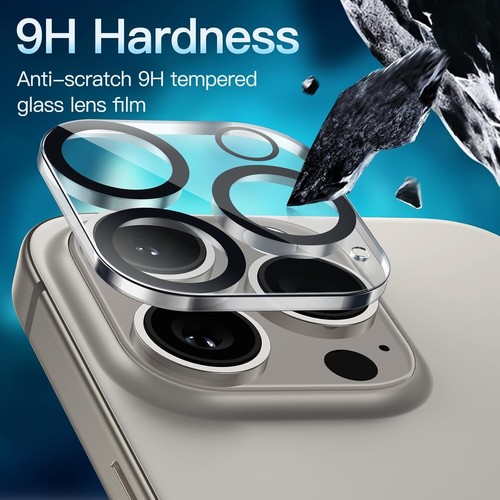 Tempered Glass CAMERA LENS Protector for iPhone 16 Pro Max Plus 15 14 13 12 11 - Picture 2 of 6