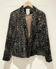 Anthropologie Elevenses Blazer Velvet Jacket Uk 6 Runs Large Vgc Rrp £118