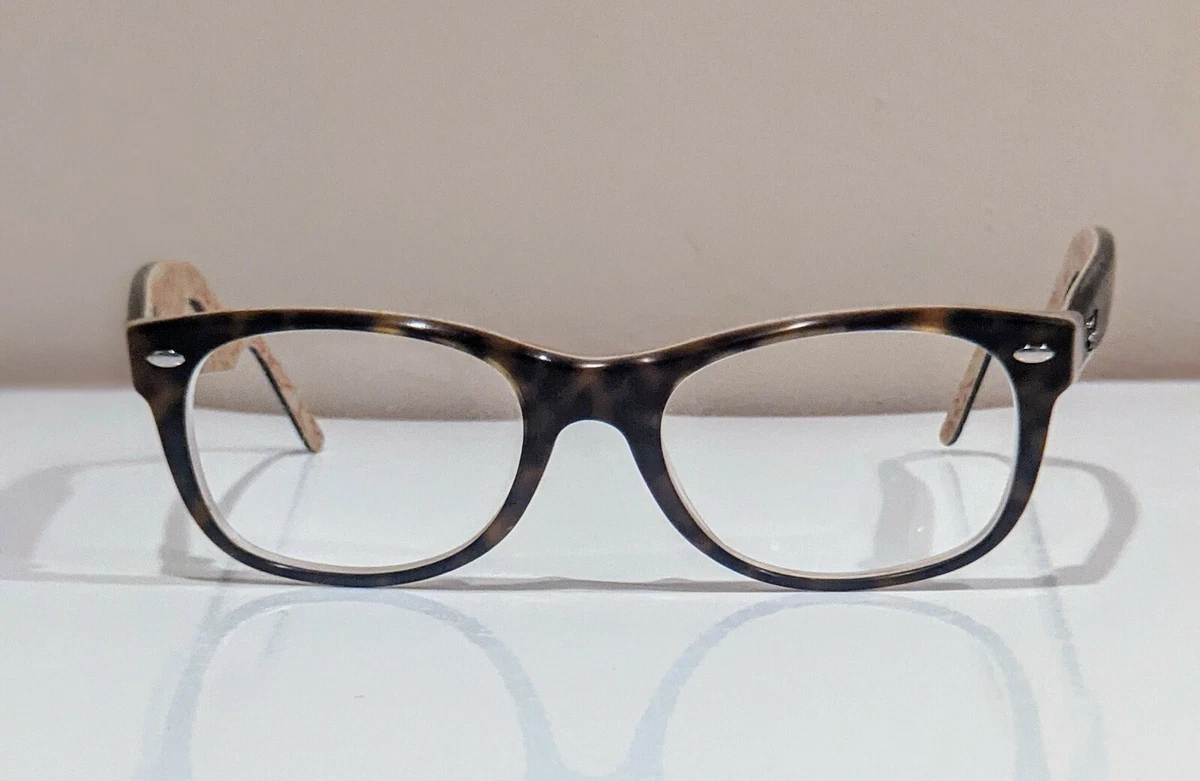 RAY BAN RB5184 5057 Eyeglasses Frame 50 18 145 Tortoise Beige Red Sig Logo