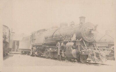 RPPC - Echt Foto Postkarte Wabash Eisenbahn Zug Lok Foto #2446 1920er Jahre