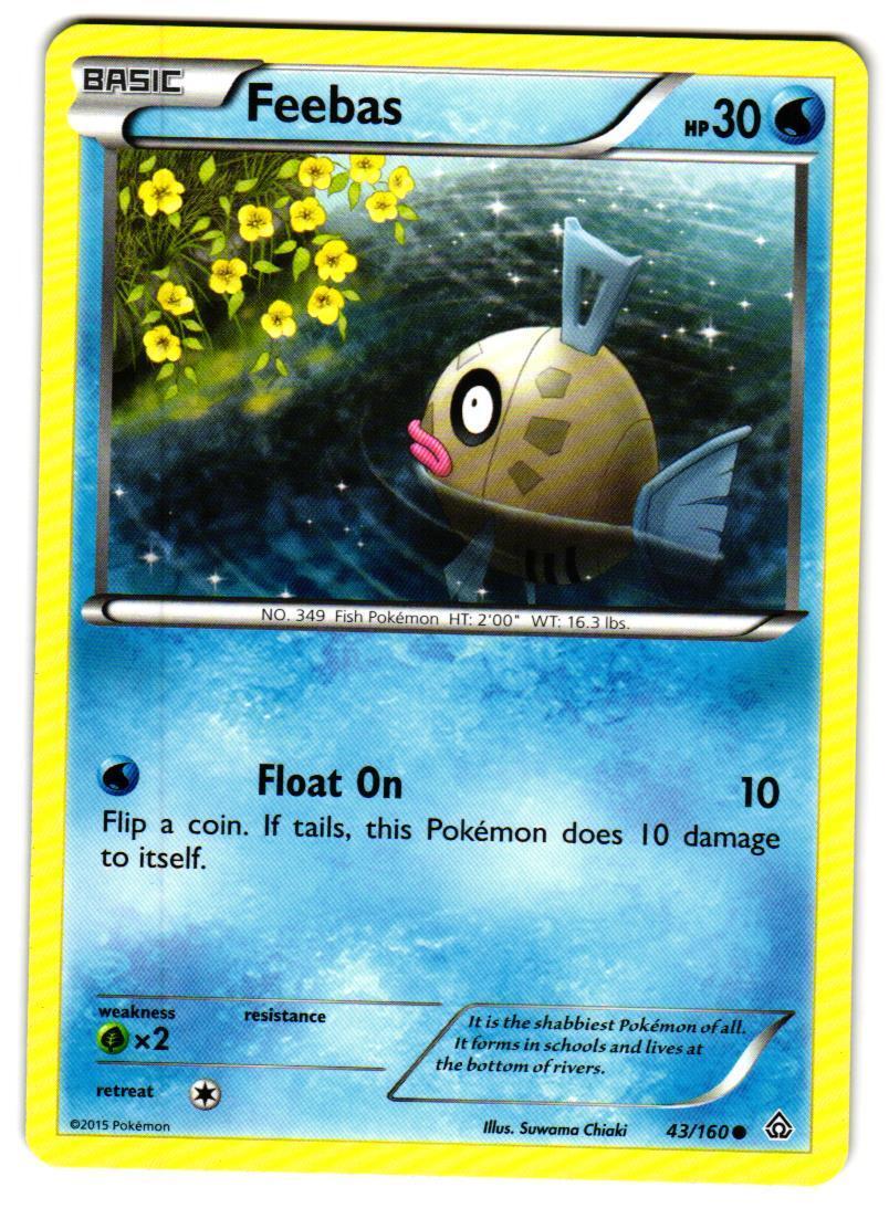 Pokemon XY: Primal Clash Feebas #43/160 Common Lightly played