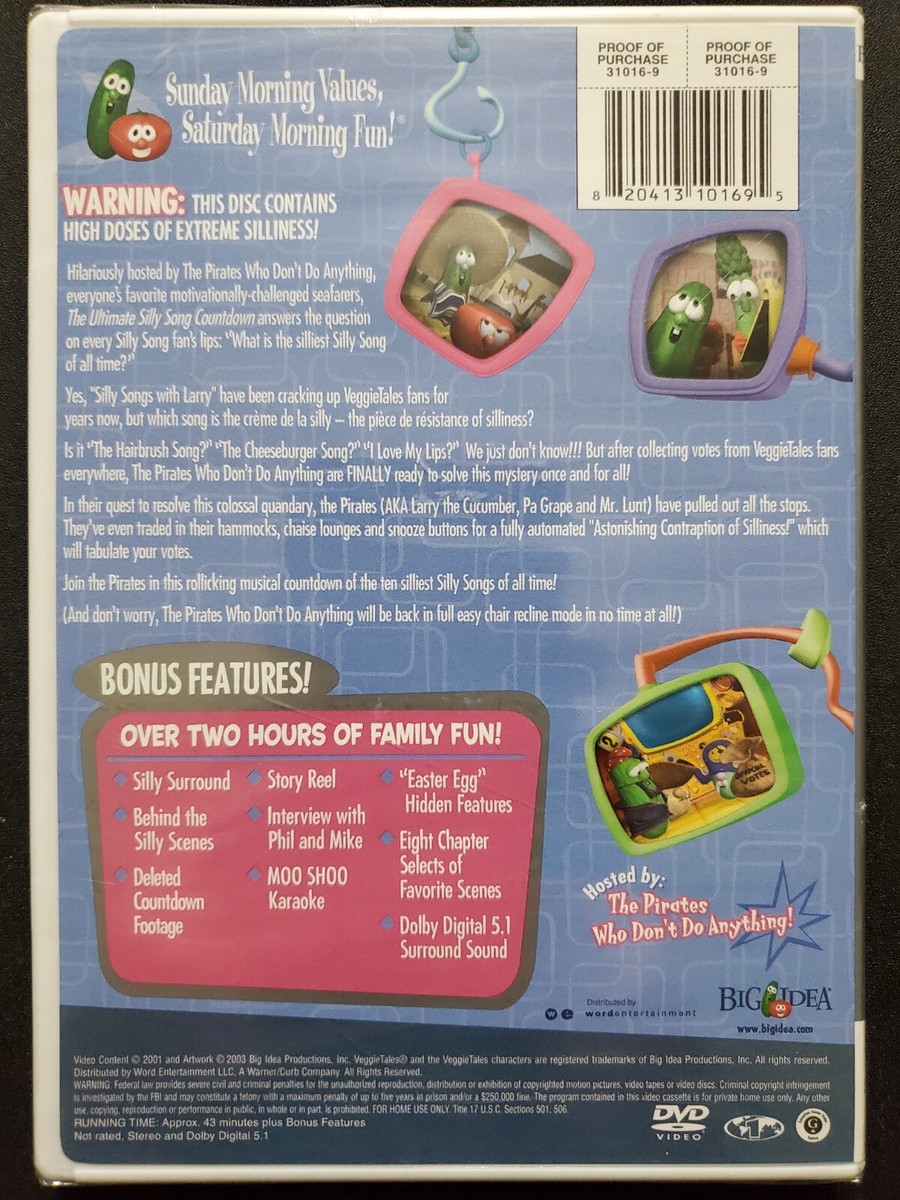 VeggieTales - The Ultimate Silly Song Countdown (DVD, 2001