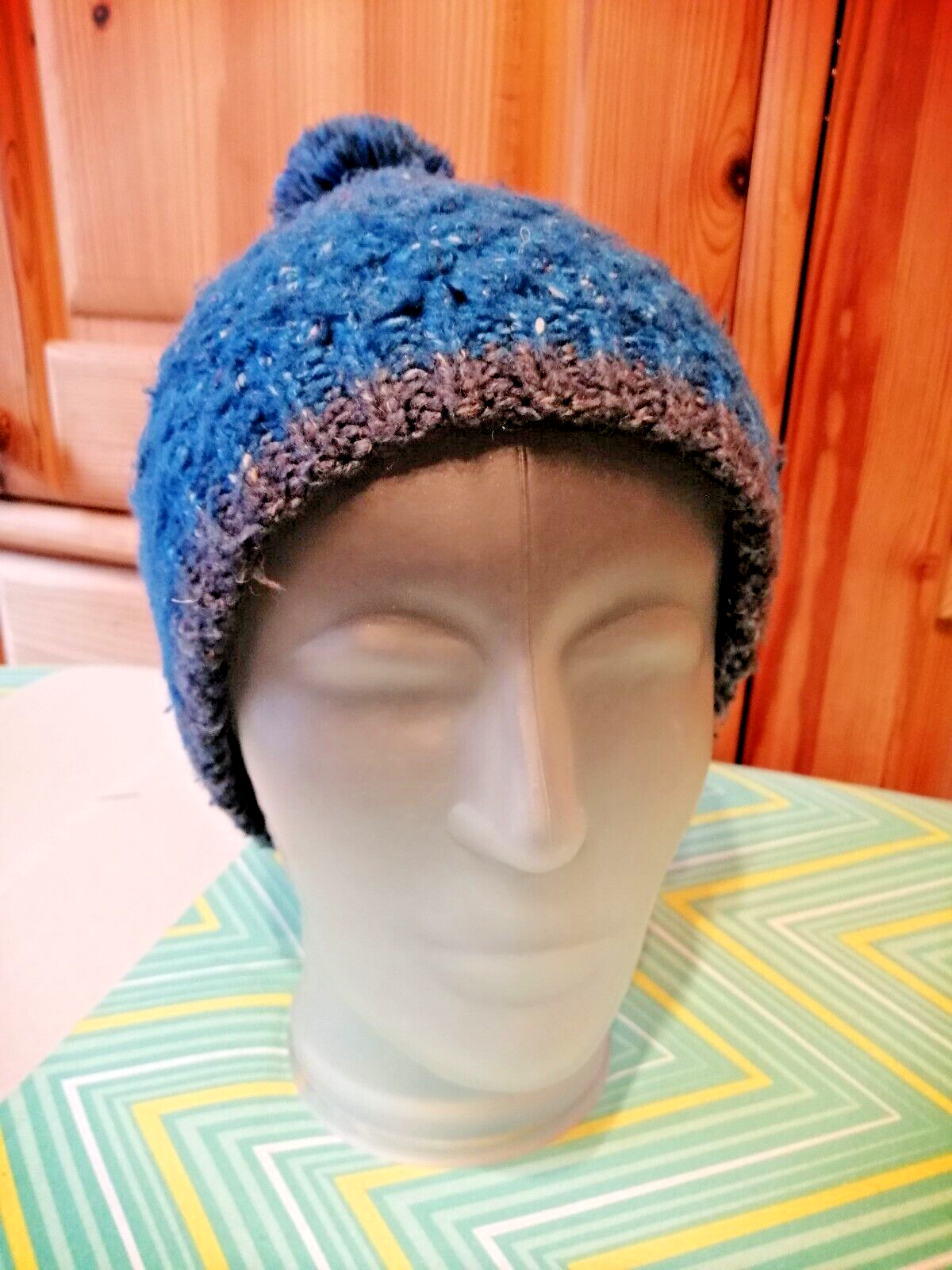 SALOMON berretto donna berretto in maglia blu turchese CALDO