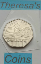2000 BUNC 50P  Public Libraries Fifty Pence Coin.