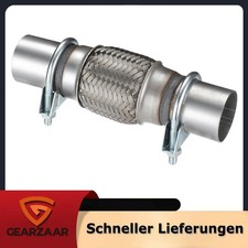 Flexrohr Auspuff + 2x Schellen Ø45 Satz Passend für Seat Leon Ibiza für Audi