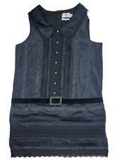 Anna Sui Target Dress Size L Black Gray 20th Anniversary Collection Lace Shift