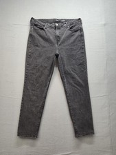 Old Navy Jeans Womens Plus 18 Tall Gray OG Straight High Rise Denim Stretch