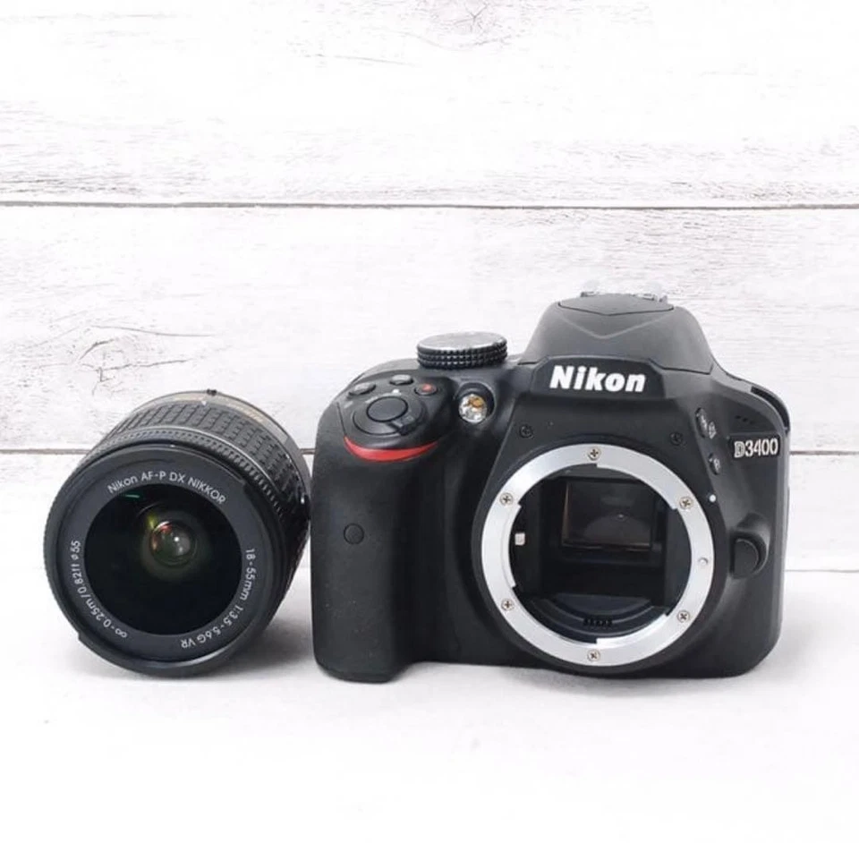 Nikon D3400 DSLR Camera 18-55mm Lens Bluetooth Digital SLR Used - Image 2 of 4