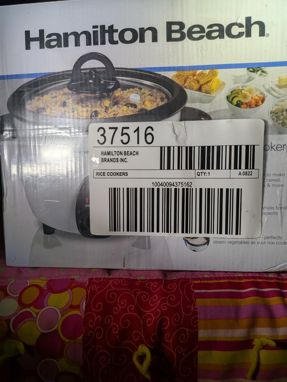 New Hamilton Beach 16 Cup Rice Cooker & Steamer Sealed w/ Model 37516