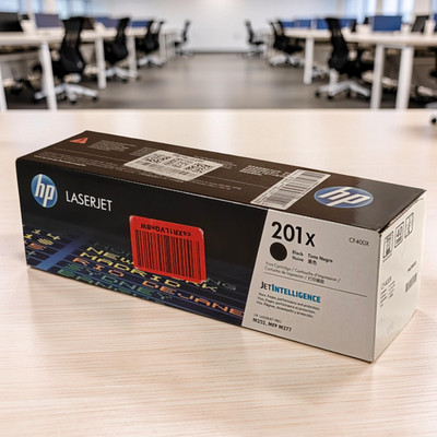 Genuine HP 201X CF400X Black High Yield Toner Cartridge Open Box Unused