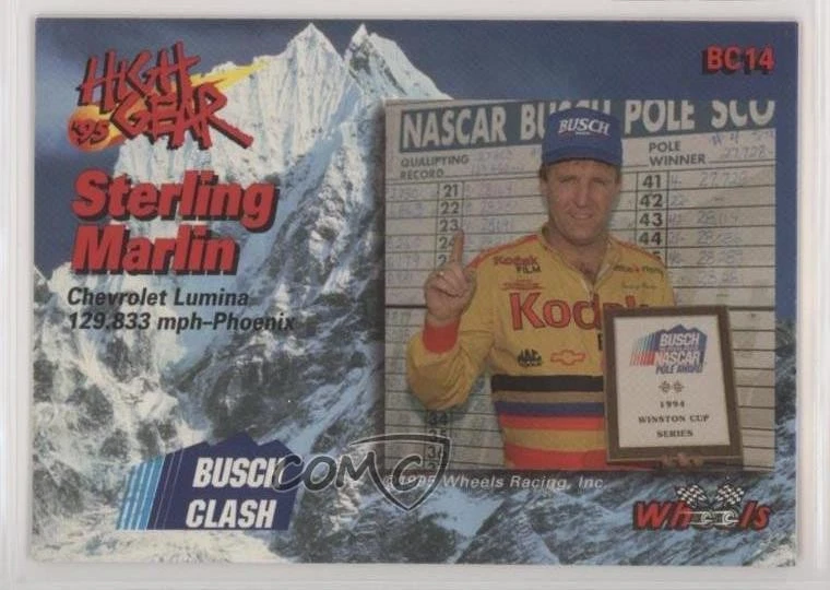 1995 Wheels High Gear Busch Clash Gold Sterling Marlin #BC14 - Image 2 of 2