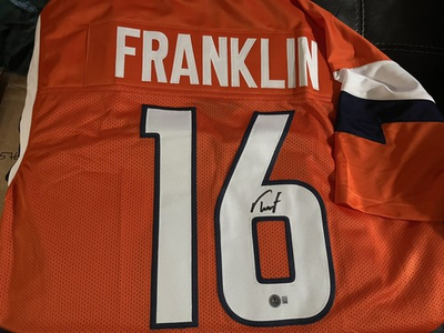 #ad #ad Troy Franklin Autographed Signed Jersey Beckett Certified Denver Broncos Size XL $59.00