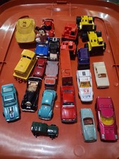 Diecast And Plastic Vehicle Lot Of 21 Random Vehicles, Job Lot