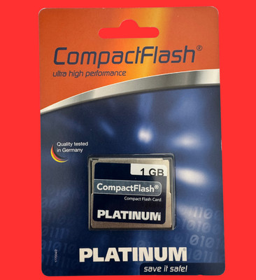 Best Media PLATINUM Speicherkarte CompactFlash CF 1 GB Memory Card NEU & OVP