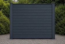 Complete Dark Grey - Composite Fence Panels Bundle - Fencing Slats - 6ft high