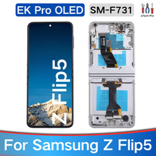 White For Samsung Galaxy Z Flip5 F731U/W OLED Display Touch Screen Replacement