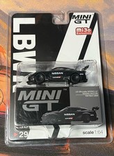 Mini GT Nissan 35GT-RR LBWK Matte Black LBWK #291 - dented blister