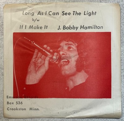 NM J. Bobby Hamilton lounge 45 with rare picture sleeve   private press