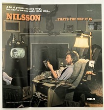 Harry Nilsson That's The Way It Is 1976 Short Print Fold Open Poster Advert