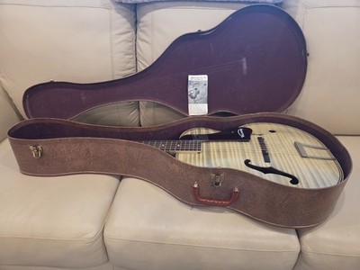 Vintage Harmony Blonde Archtop Acoustic Guitar Very Rare built in
